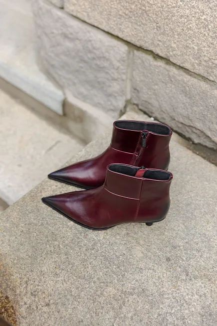 Munthe Lemma Boots Bordeaux ankelstøvletter 5