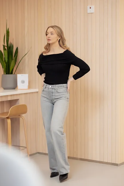 Anine bing Kira Sweater Black genser 8