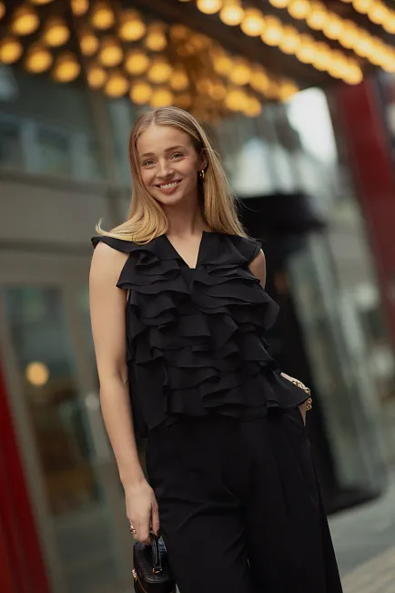 My essential wardrobe MW Eiko Florence Top Black topp