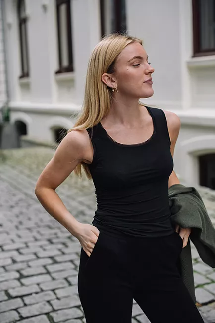 Oroblu perfect line modal tank top black