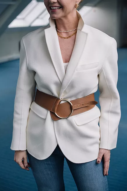 Maison Boinet Woman Belt 94246G Havana belte