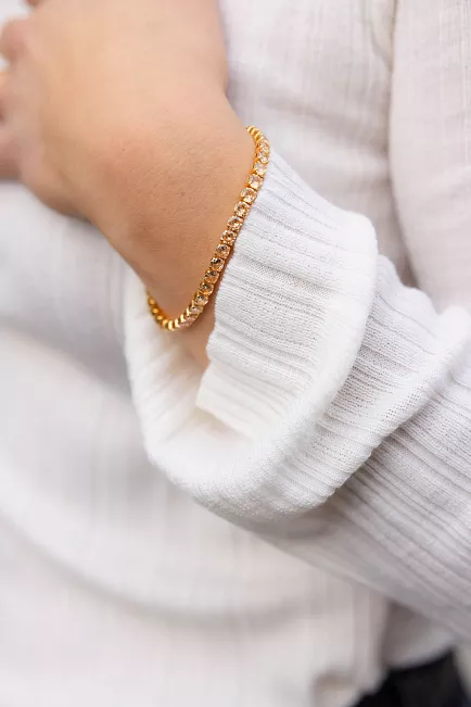 Caroline Svedbom Zara Bracelet Gold Golden Shadow armbånd 3