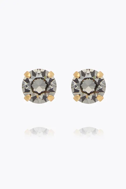 Caroline svedbom Classic Stud Earrings Gold Greige øredobber