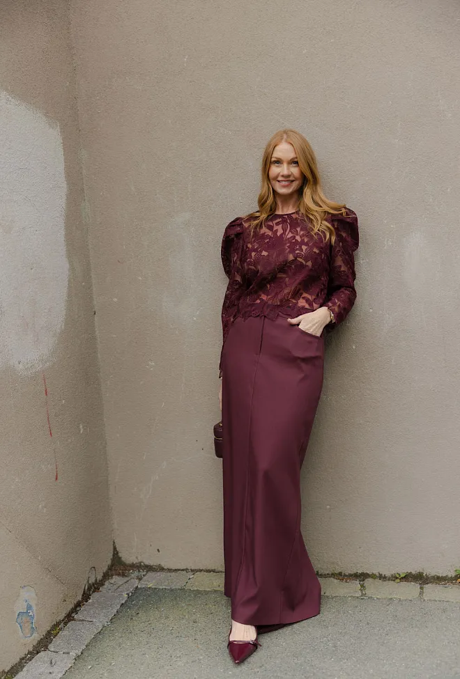 Hiil studio Harmony Skirt Bordeaux skjørt 10