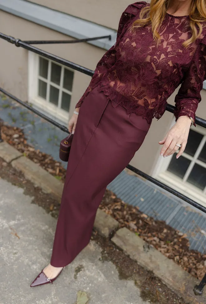 Hiil studio Harmony Skirt Bordeaux skjørt 11