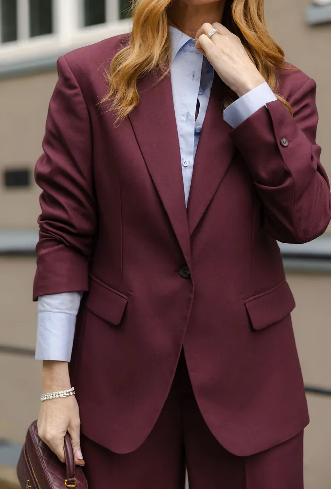Hiil studio Mia Blazer Bordeaux dressjakke 4
