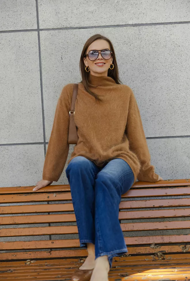 Carma Collection Ingfrida Cashmere Ls Knit Earth kasjmirgenser 4