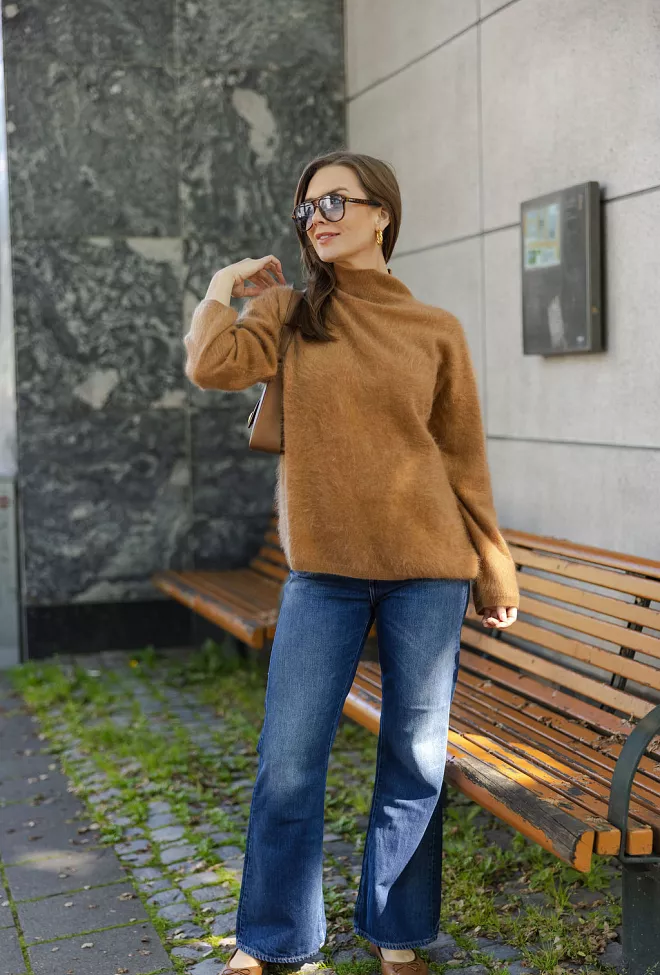 Carma Collection Ingfrida Cashmere Ls Knit Earth kasjmirgenser 3