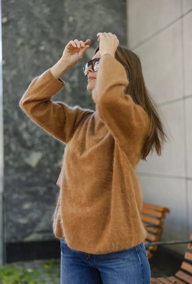 Carma Collection Ingfrida Cashmere Ls Knit Earth kasjmirgenser 6