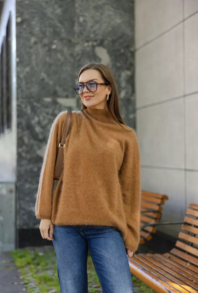 Carma Collection Ingfrida Cashmere Ls Knit Earth kasjmirgenser 2