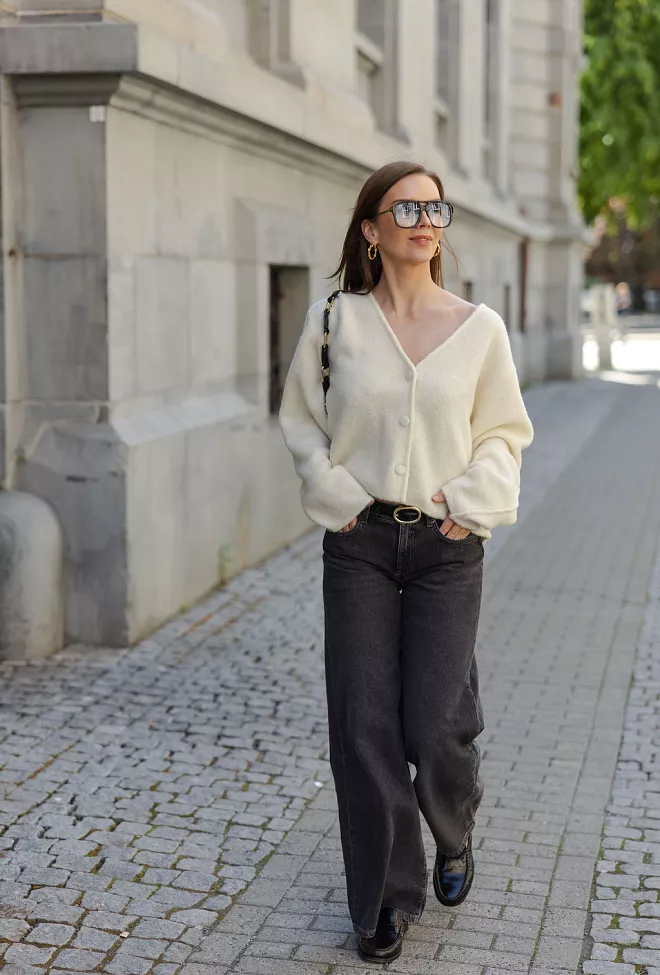 Carma collection Anne Knit Ivory cardigan 8