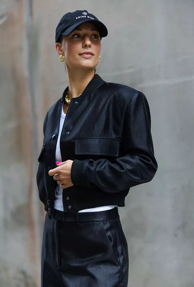 Carma collection Synne Jacket Shiny Black jakke 4