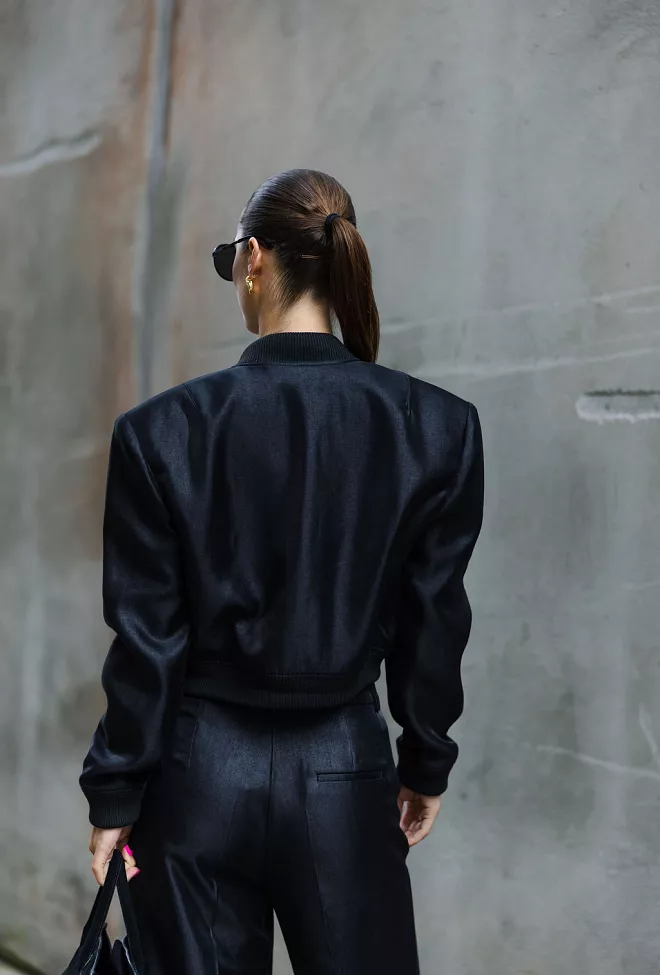 Carma collection Synne Jacket Shiny Black jakke 6