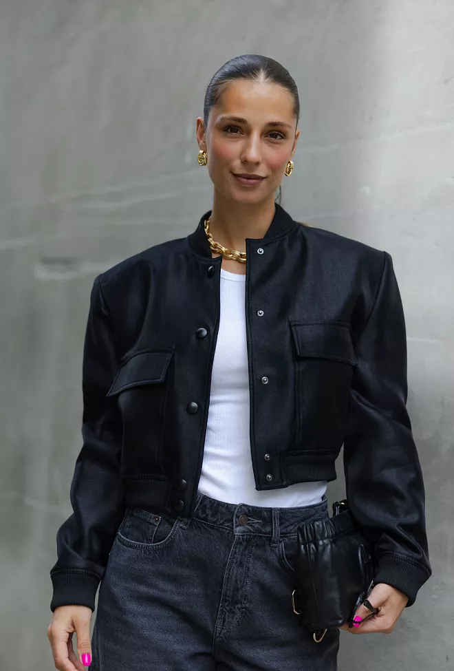 Carma collection Synne Jacket Shiny Black jakke 2