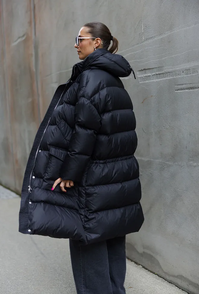 Carma Collection Sissel Long Puffer Black dunkåpe 8