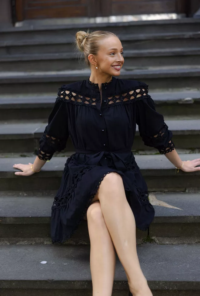 Nectar Honesty Dress Black minikjole 5