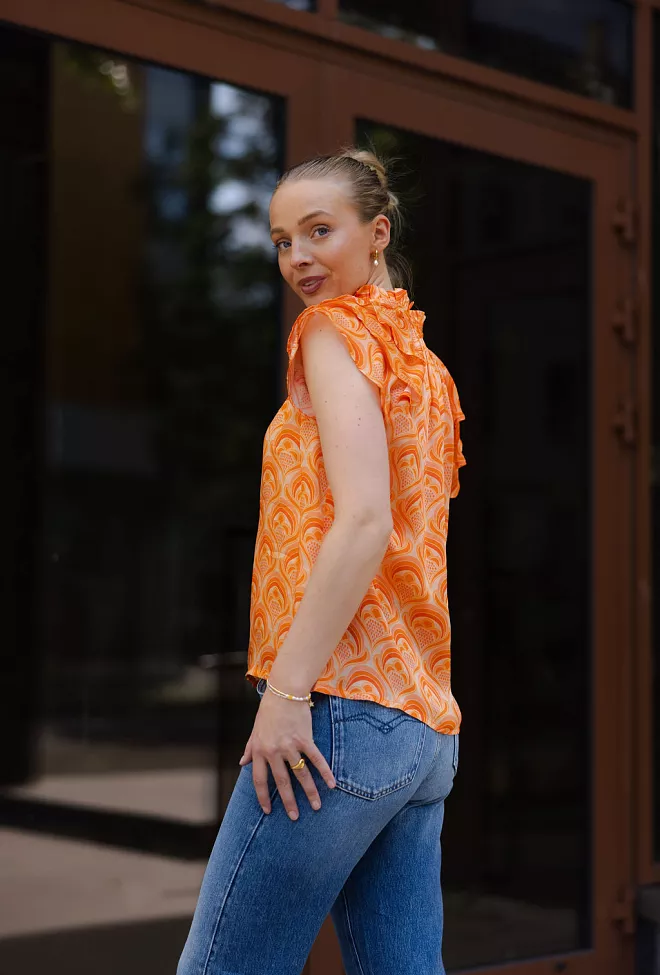 Nectar Ella Blouse Peach Fan bluse 5