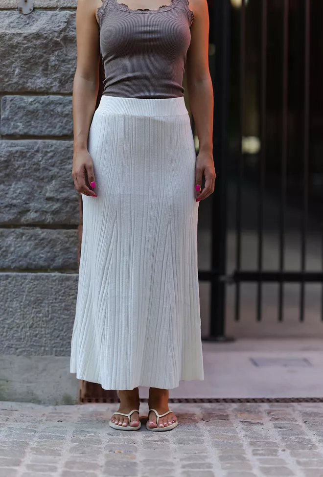 Twist&Tango Manon Knitted Skirt Off White skjørt 2