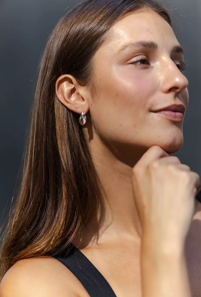 Lie Studio The Diana Earrings Silver øredobber 5