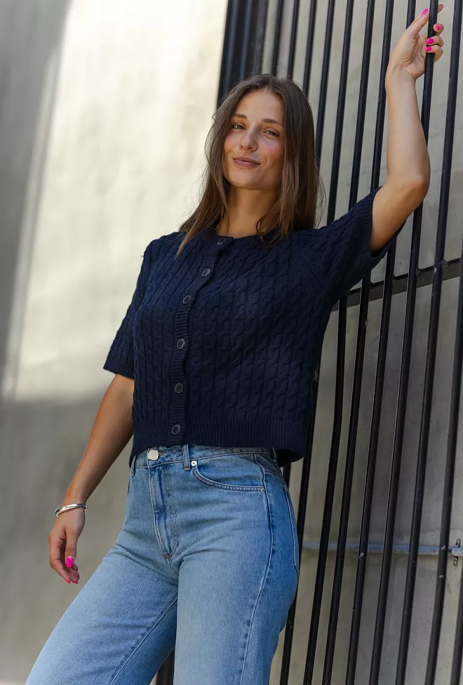 My Essential Wardrobe Diva MW Knit Cardigan After Midnight cardigan 8