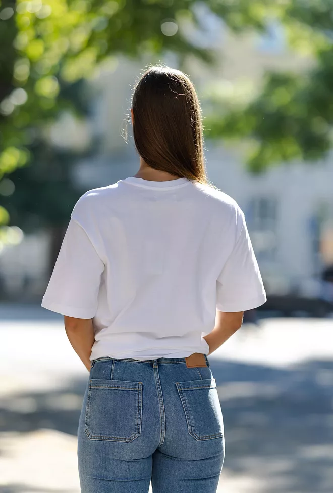 The Product Organic Cotton T-shirt White t-skjorte 5