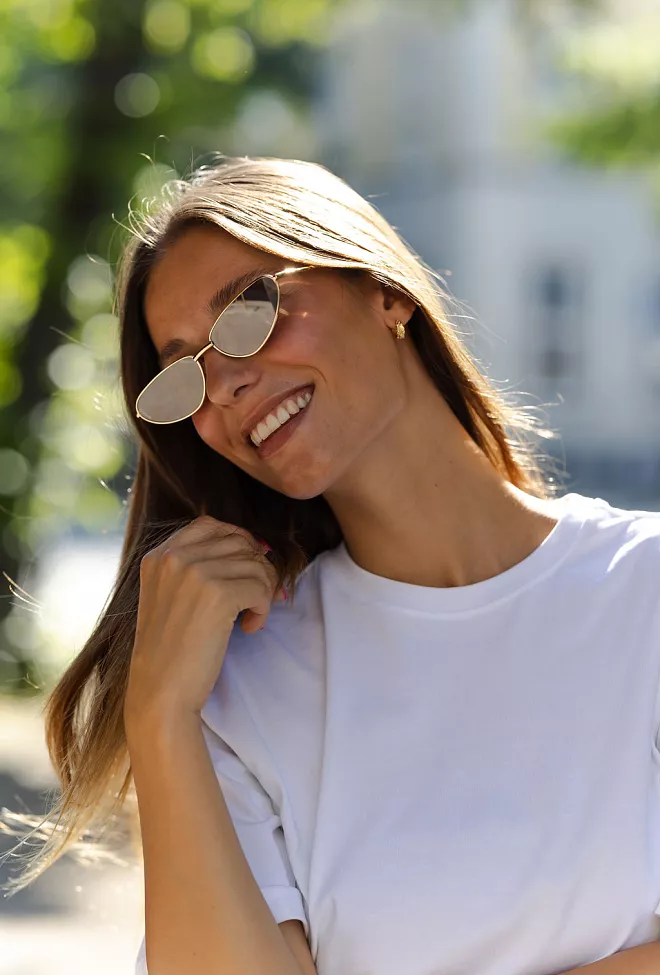 Otra Eyewear Aster Gold/Brown Mirror solbriller 6