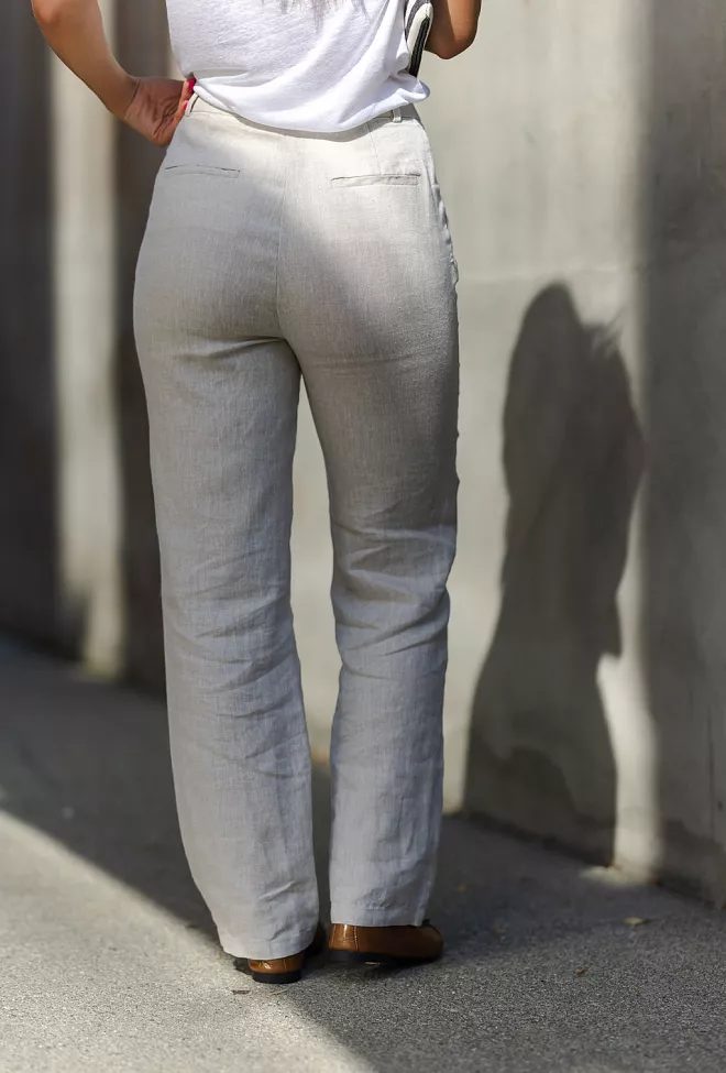 Sand Meloe Trouser Light Camel linbukse 9