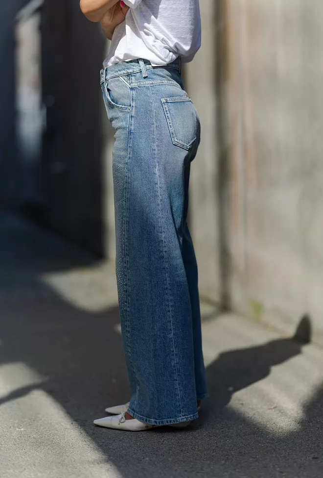 Replay Narja Pants Medium Blue Studs jeans 10