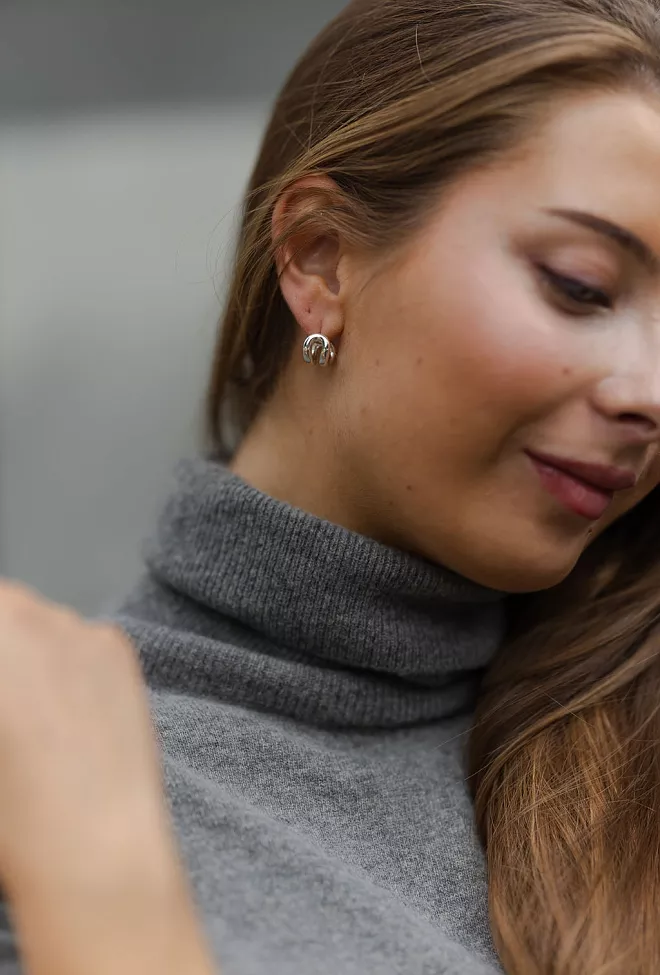 Lie Studio The Asta Earrings Silver øredobber