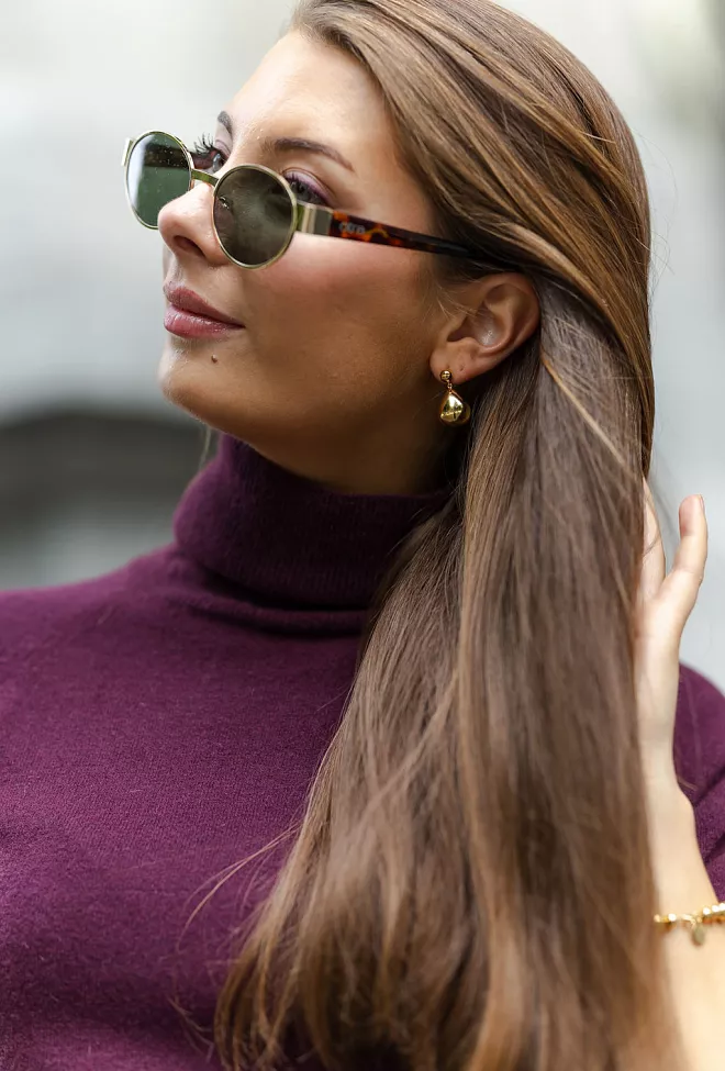 Lie Studio The Julie Earrings Gold øredobber
