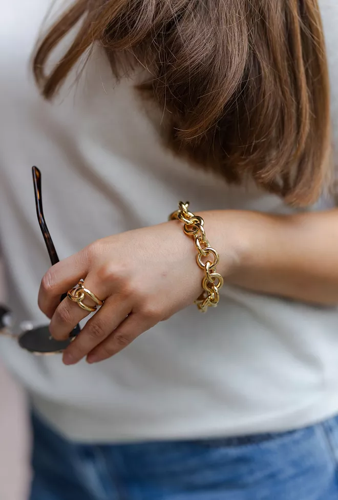 Lie Studio The Marianne Bracelet Gold armbånd 2