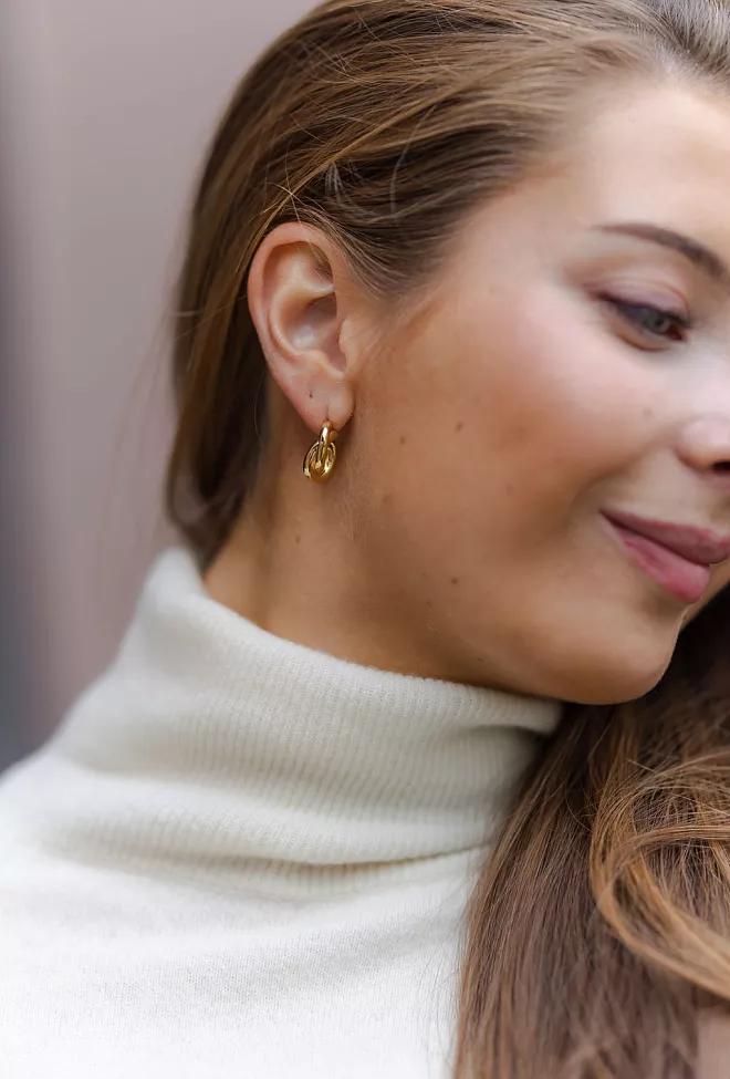 Lie Studio The Diana Earrings Gold øredobber