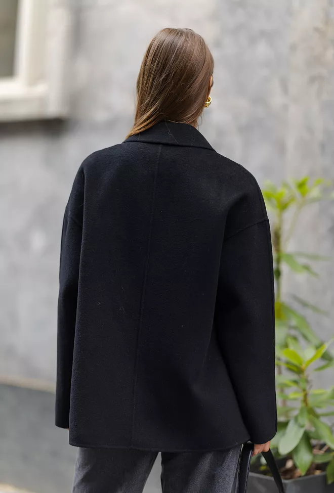 Anine Bing Luca Jacket Black Cashmere Blend jakke 6