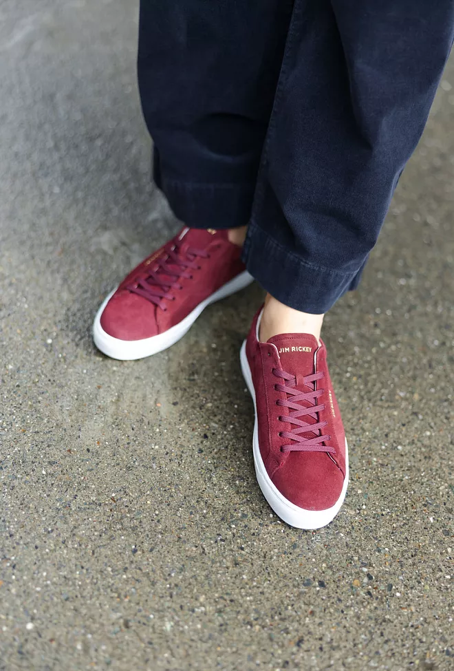 Jim Rickey Spin Suede Sneakers Burgundy sko 3