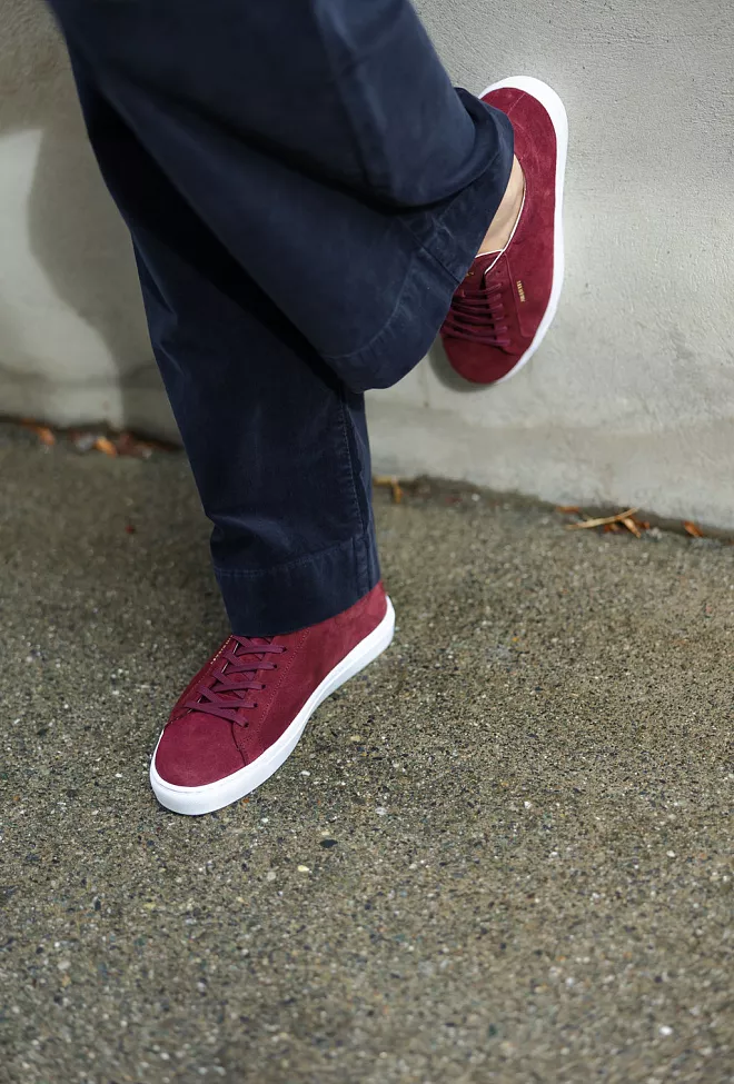 Jim Rickey Spin Suede Sneakers Burgundy sko 6
