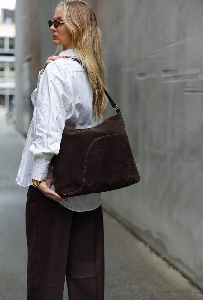 ATP Atelier Bassano Suede/Vacchetta Walnut tote veske 7