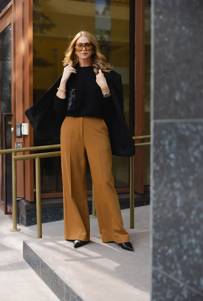 HiiL Studio Natalia Pants Cognac dressbukse