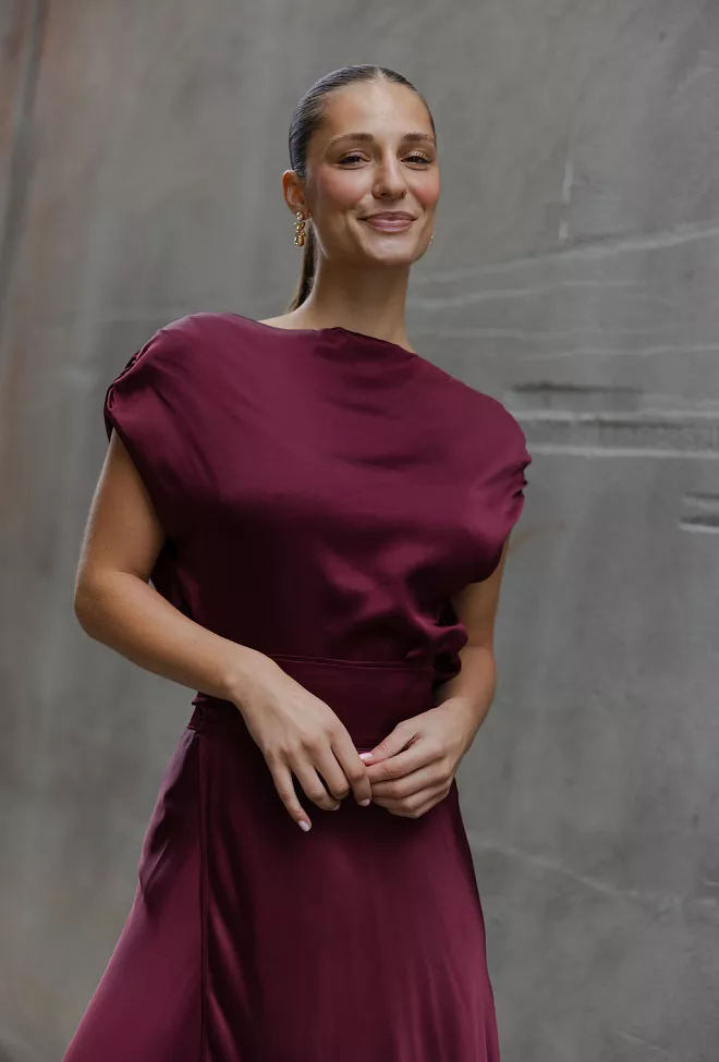Viveh Adhara Top Burgundy topp 3