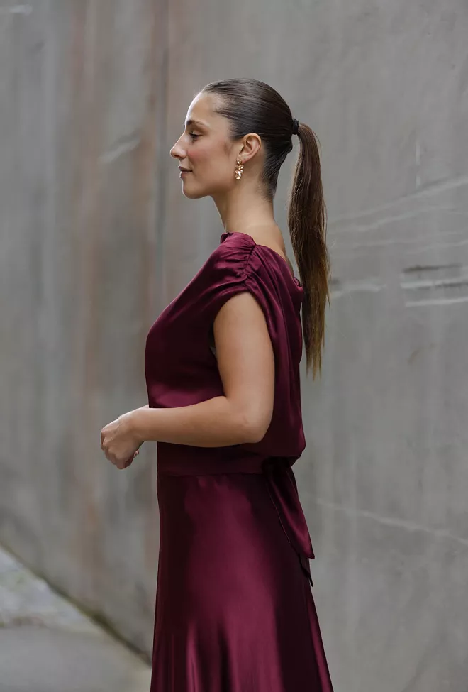 Viveh Adhara Top Burgundy topp 7