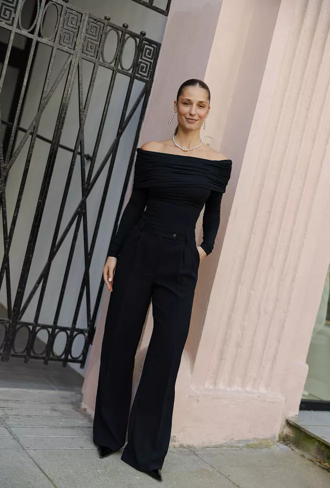 Andiata Gytta Trousers Black dressbukse 3