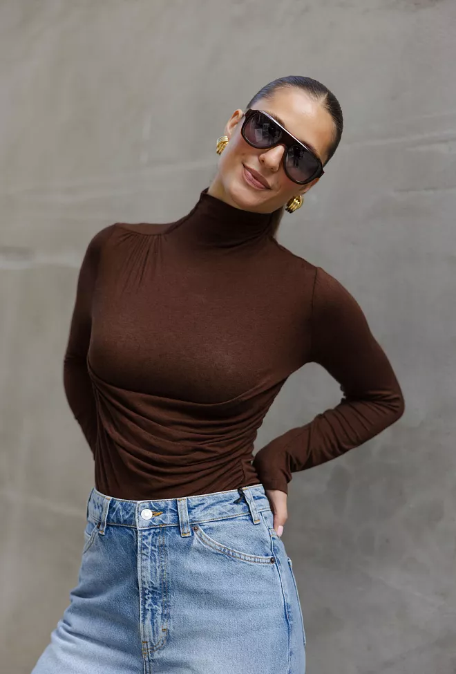 Viveh Alcor Blouse Walnut genser 2