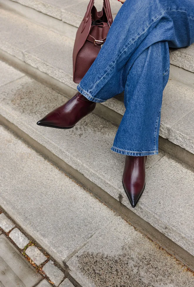 Munthe Lemma Boots Bordeaux ankelstøvletter 4