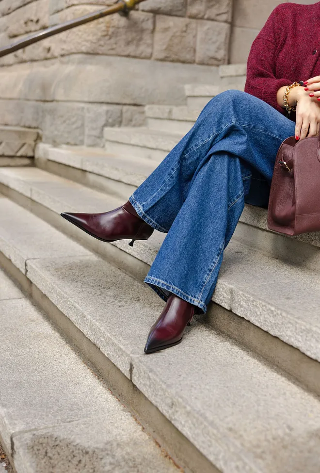 Munthe Lemma Boots Bordeaux ankelstøvletter 7