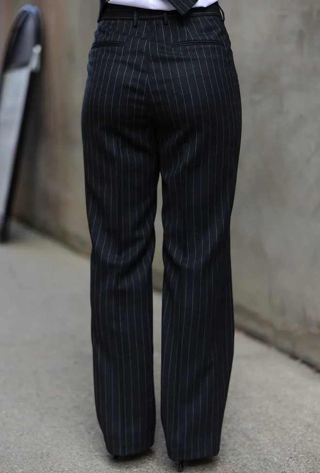 SAND Dori High Trouser Graphite Grey dressbukse 5