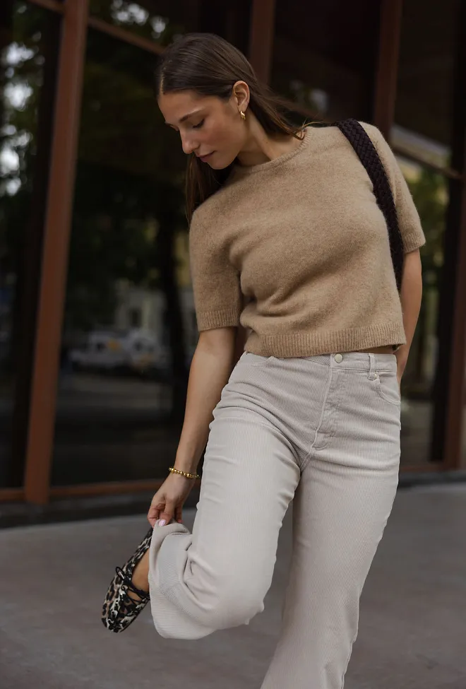 Five units Odette FV Regular 393 Winter White Corduroy bukse 6