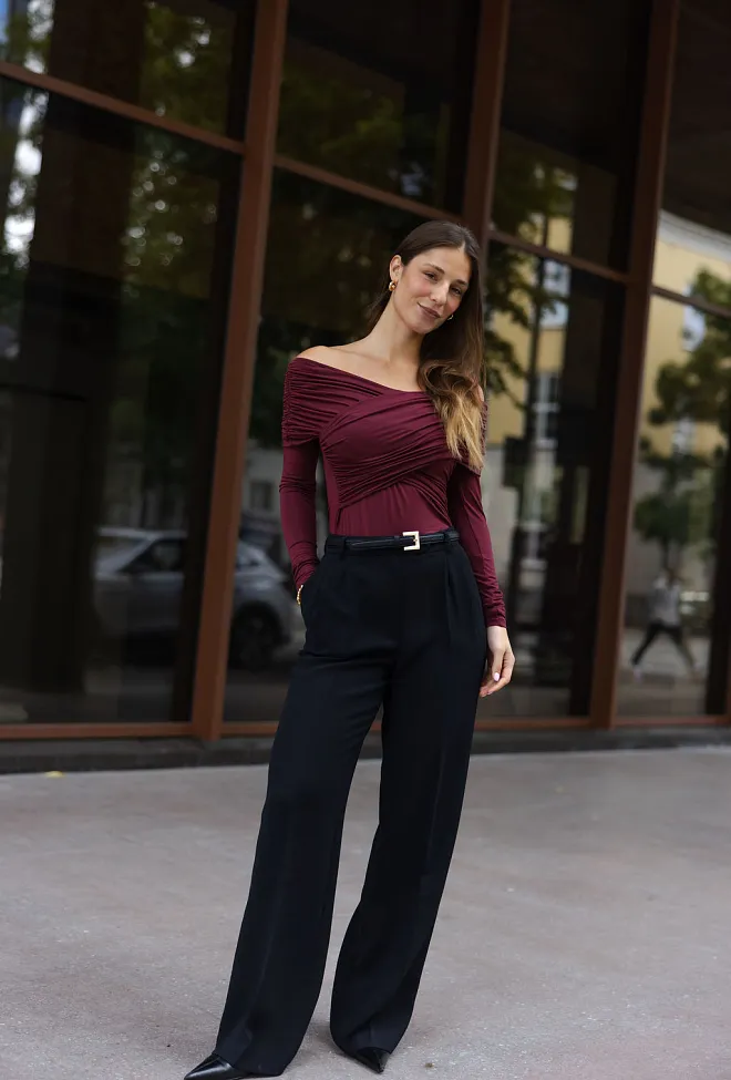 Viveh Boxus Sweater Burgundy genser 4