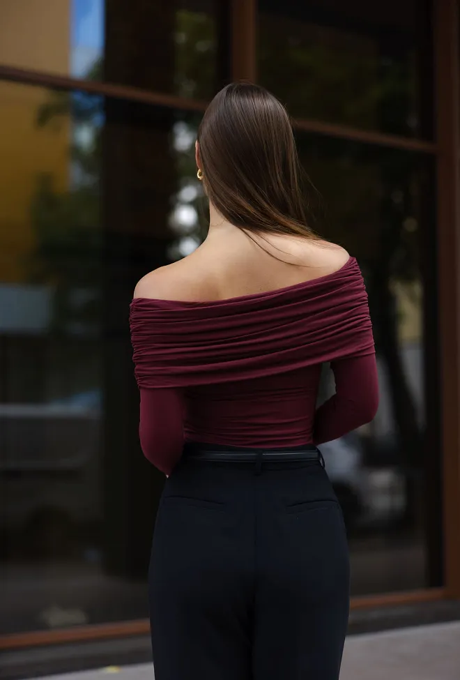 Viveh Boxus Sweater Burgundy genser 6