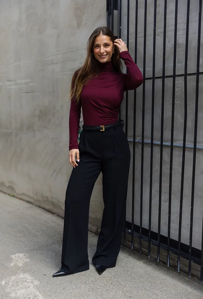 Viveh Alcor Blouse Burgundy pologenser 2