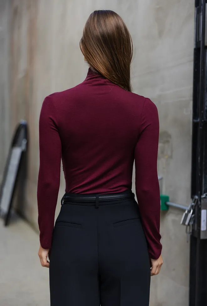 Viveh Alcor Blouse Burgundy pologenser 8