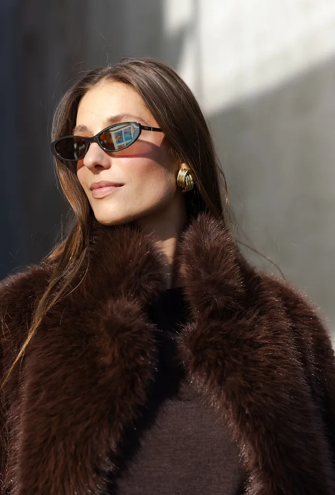 Otra Lulu Dark Chocolate Brown solbriller 